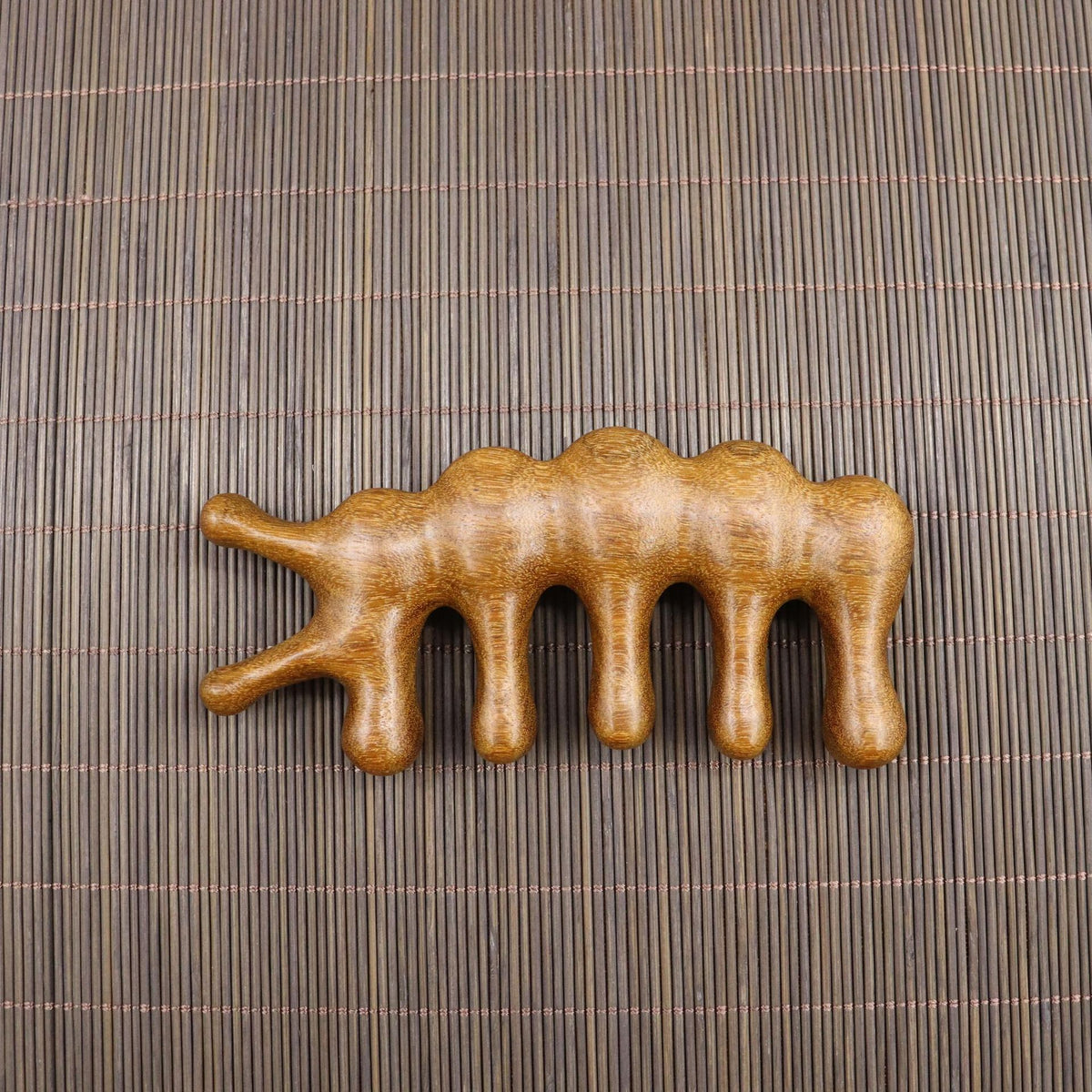 Assorted Shapes Golden Sandalwood Scalp Massager