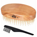 Kent MC4 Finest Mens Hair Brush And Facial Brush For Beard Care - Exfoliating Natural Boar Bristle Brush For Mens Grooming Scalp Brush Royalty Brush And Beard Straightener For Mens Skin Care