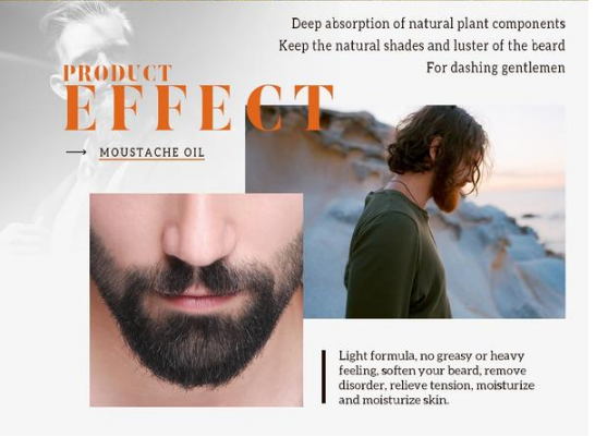 Men's Nourishing Facial Care Serum for Hair and Beard (10ml)