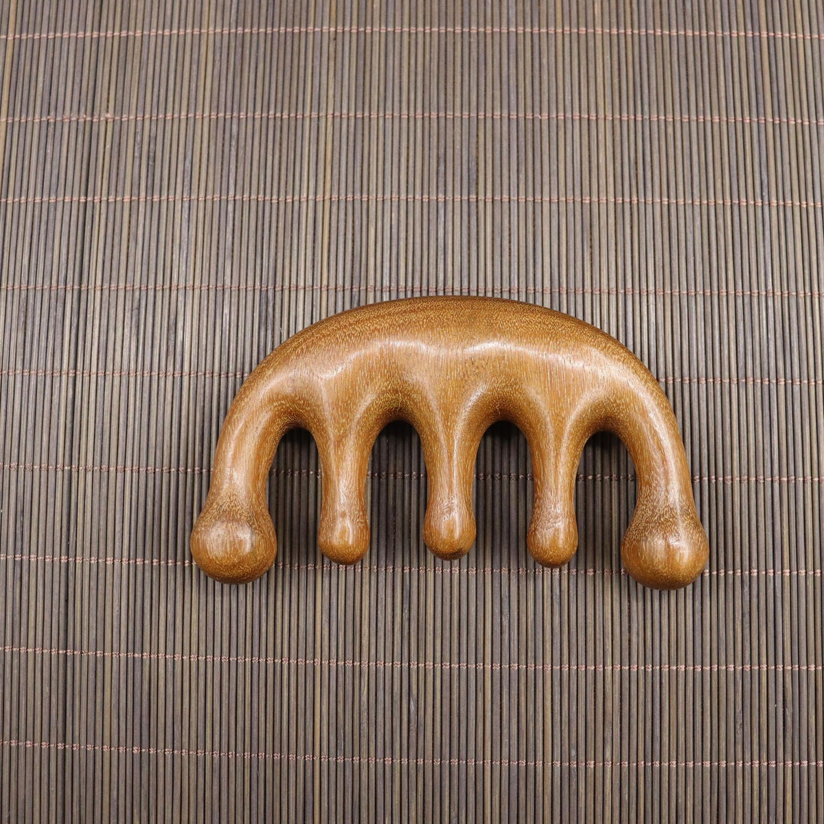 Assorted Shapes Golden Sandalwood Scalp Massager