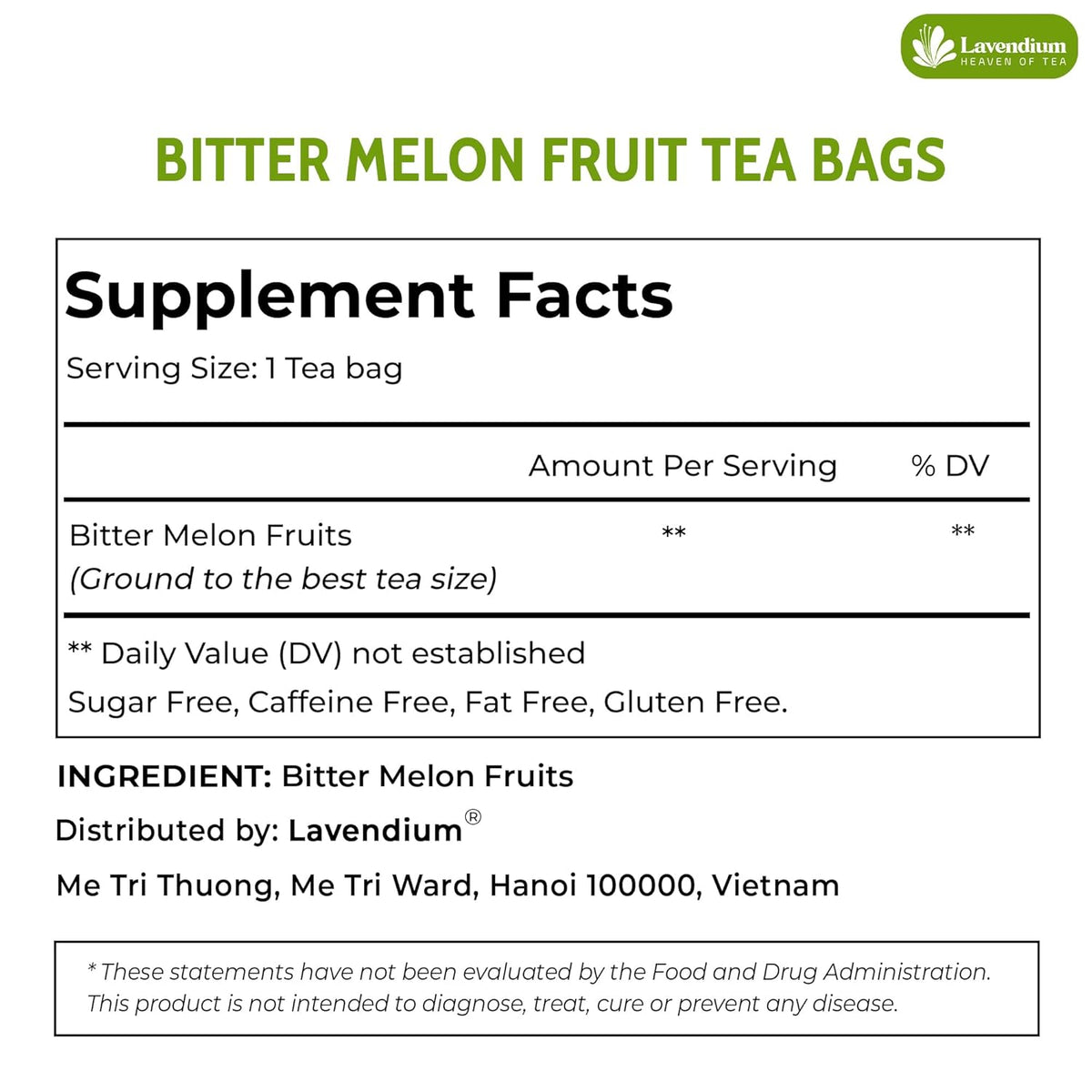 Bitter Melon Tea Bags