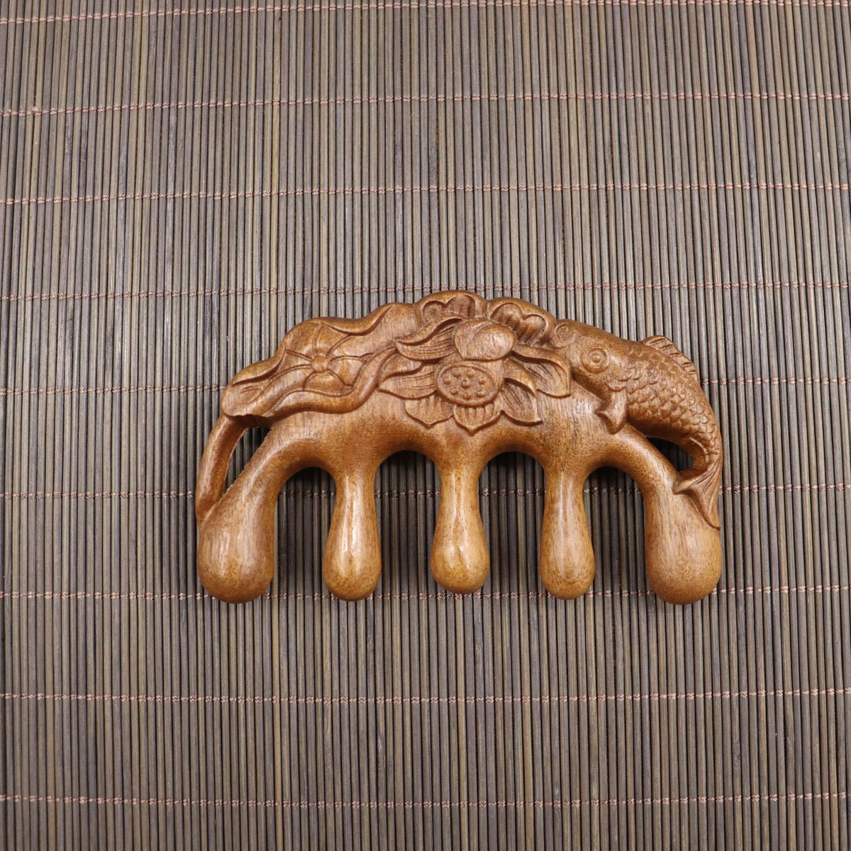 Assorted Shapes Golden Sandalwood Scalp Massager