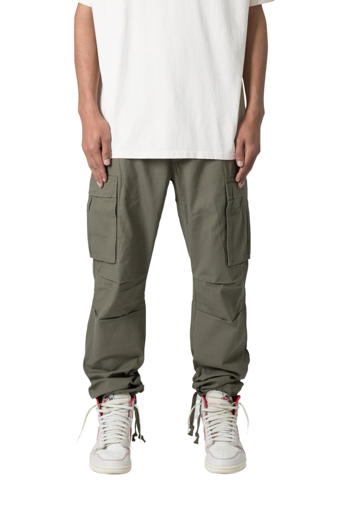 mnml Mens Vintage Cargo Pants Olive