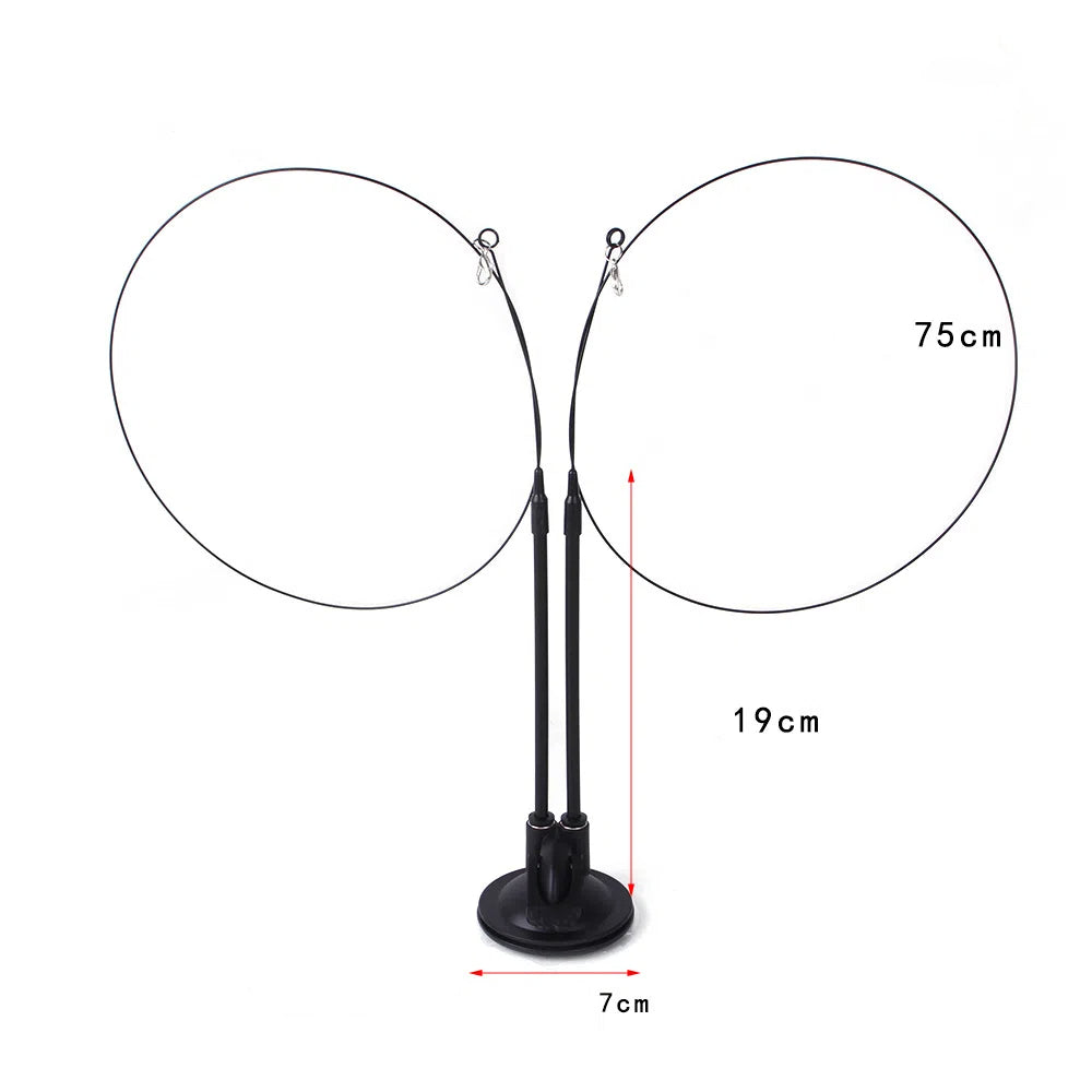 Suction cup cat toy stick that can be attached and held with steel wire multi head interchangeable cat toy and pet supplies