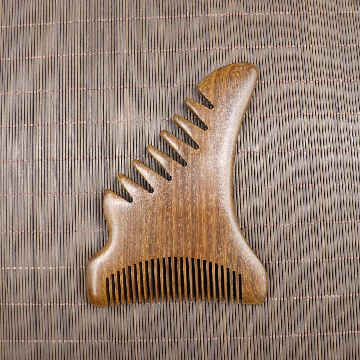 Assorted Shapes Golden Sandalwood Scalp Massager