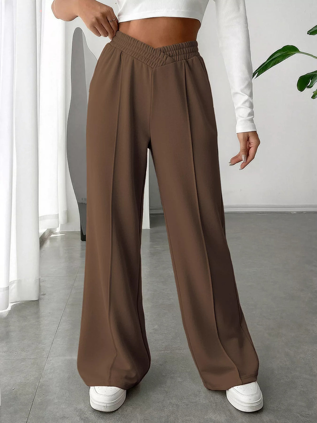Wide Leg High Waist Pants