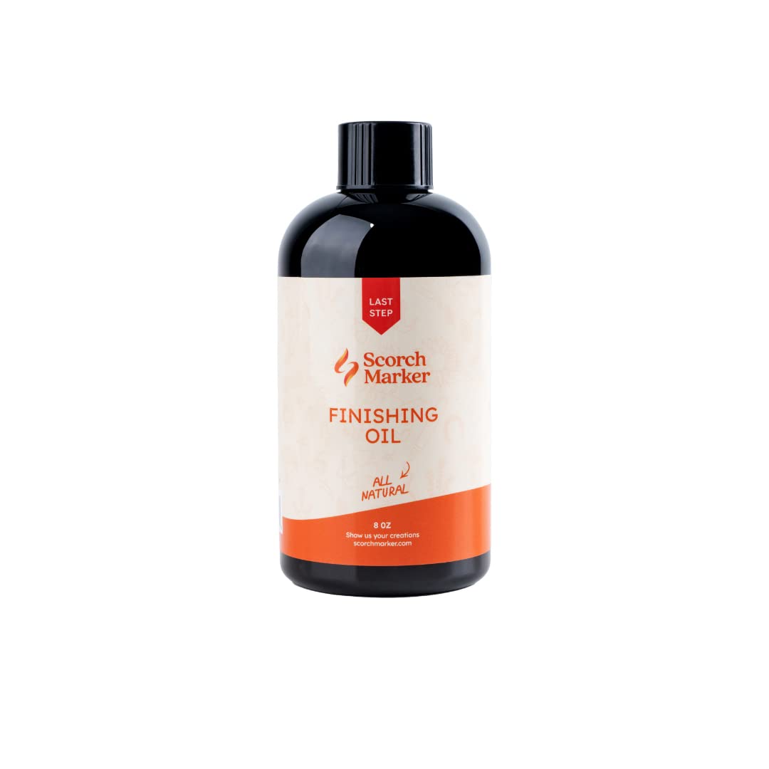 SCORCH MARKER Cutting Board Oil - Food Safe Butcher Block & Wood Finishing Oil Conditioner Made with Food Grade MCT Oil for Kitchen Utensils & Wood Crafts Mineral Oil-Free (8OZ)