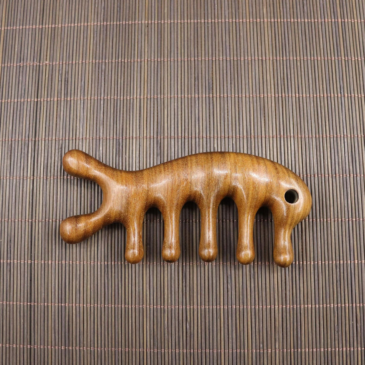 Assorted Shapes Golden Sandalwood Scalp Massager