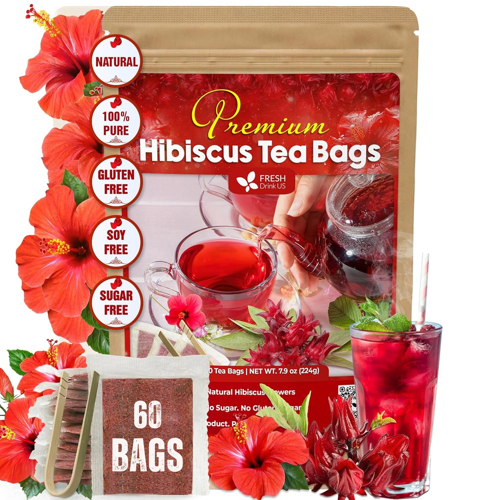 Hibiscus Dried Flowers Tea Bags