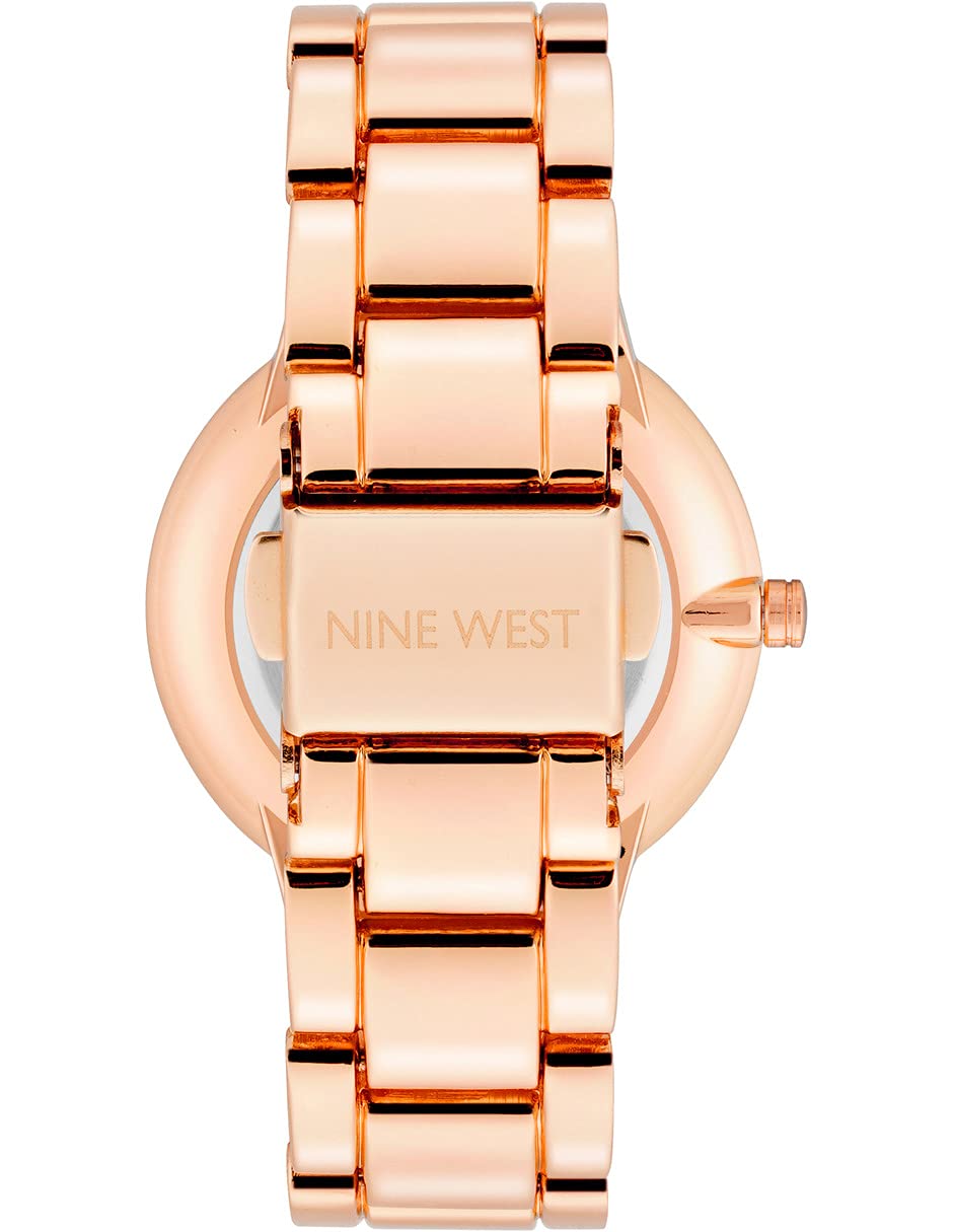 Nine West Women's Crystal Accented Bracelet Watch
