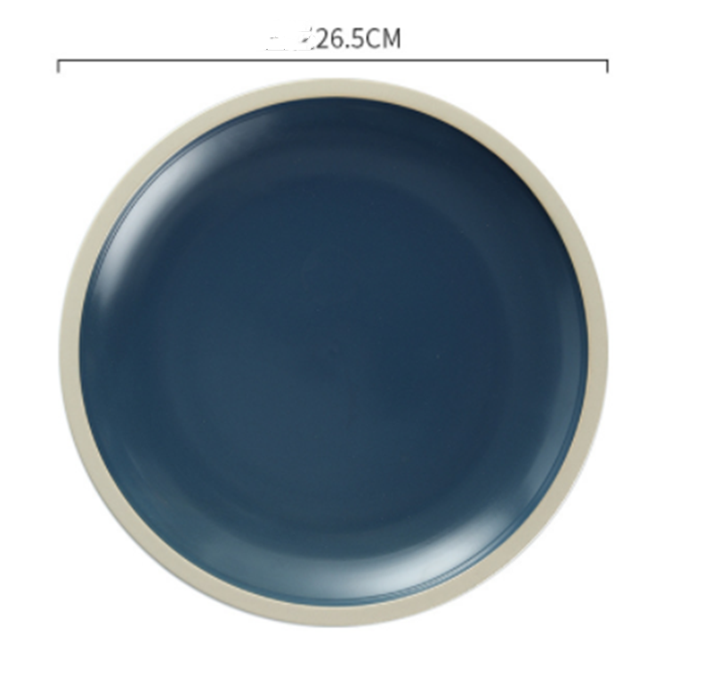 Ceramic Matte Round Dinner Plate Tableware Set