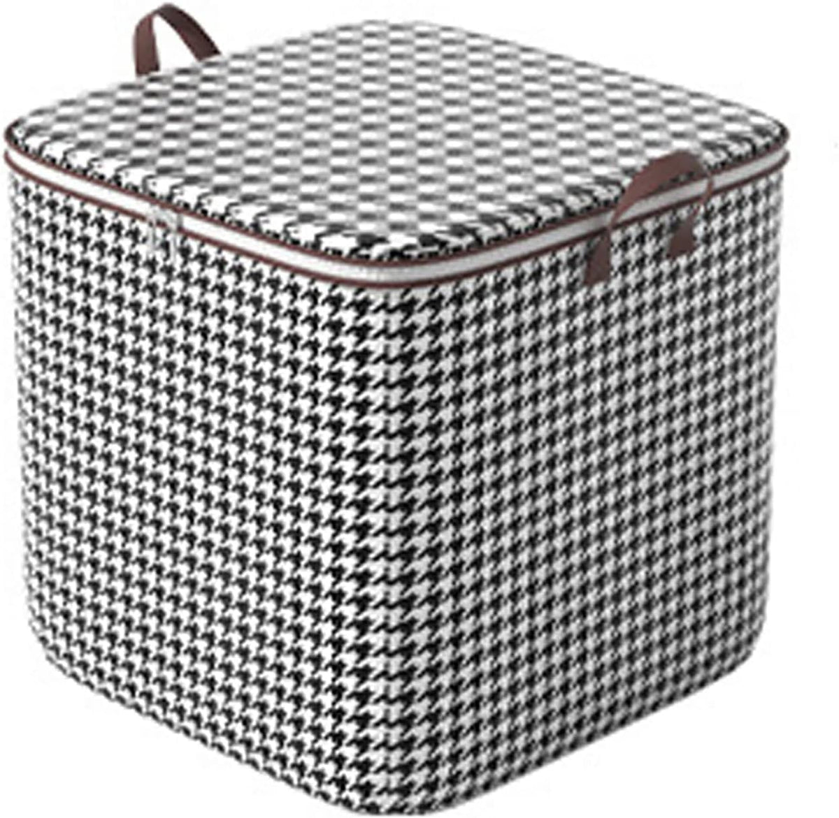 Clothes Storage Bag, Large Storage Container with Reinforced Handle and Sturdy Zipper, Foldable Portable Storage Bag for Bedding Clothing Blanket Pillows (28''x20''x20'')