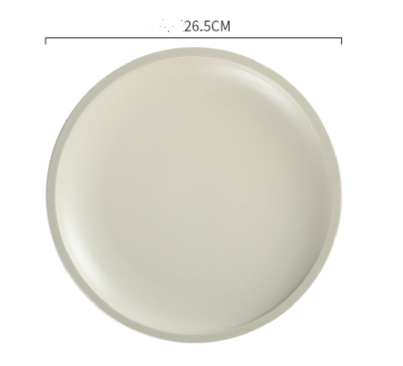 Ceramic Matte Round Dinner Plate Tableware Set