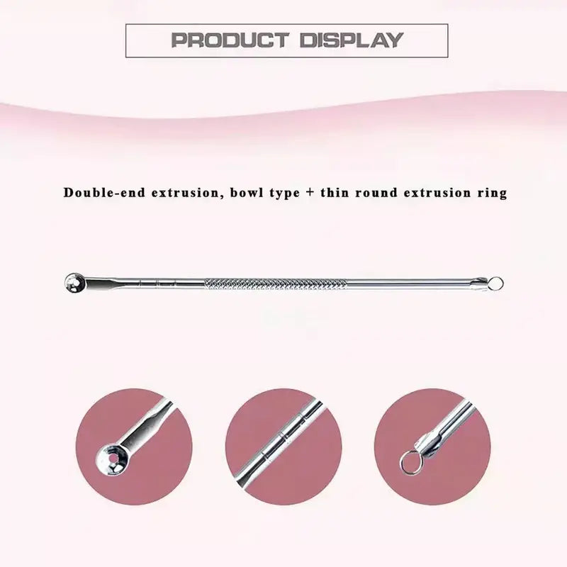4 Pcs Blackhead Acne Remover Facial Care Tools