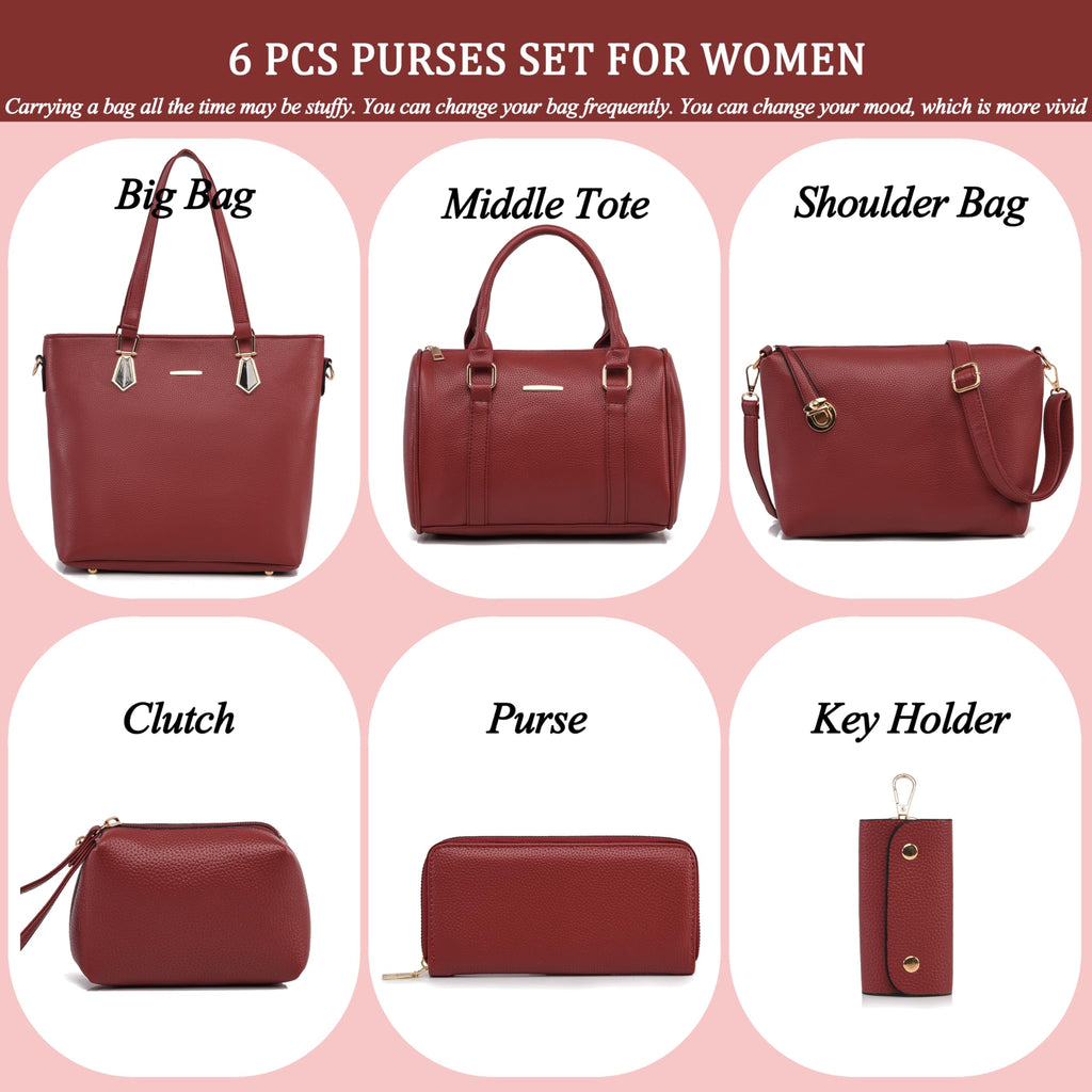 2E-youth Designer Purses and Handbags for Women Satchel Shoulder Bag Tote Top Handle Bag