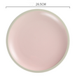 Ceramic Matte Round Dinner Plate Tableware Set