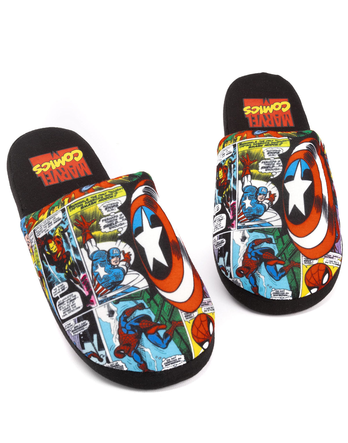 Marvel Mens Open-Back Black 8-9
