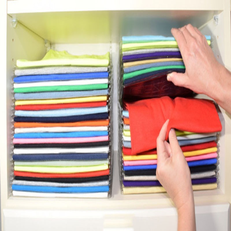 10 Layer Clothes Storage Fold Board Organizer