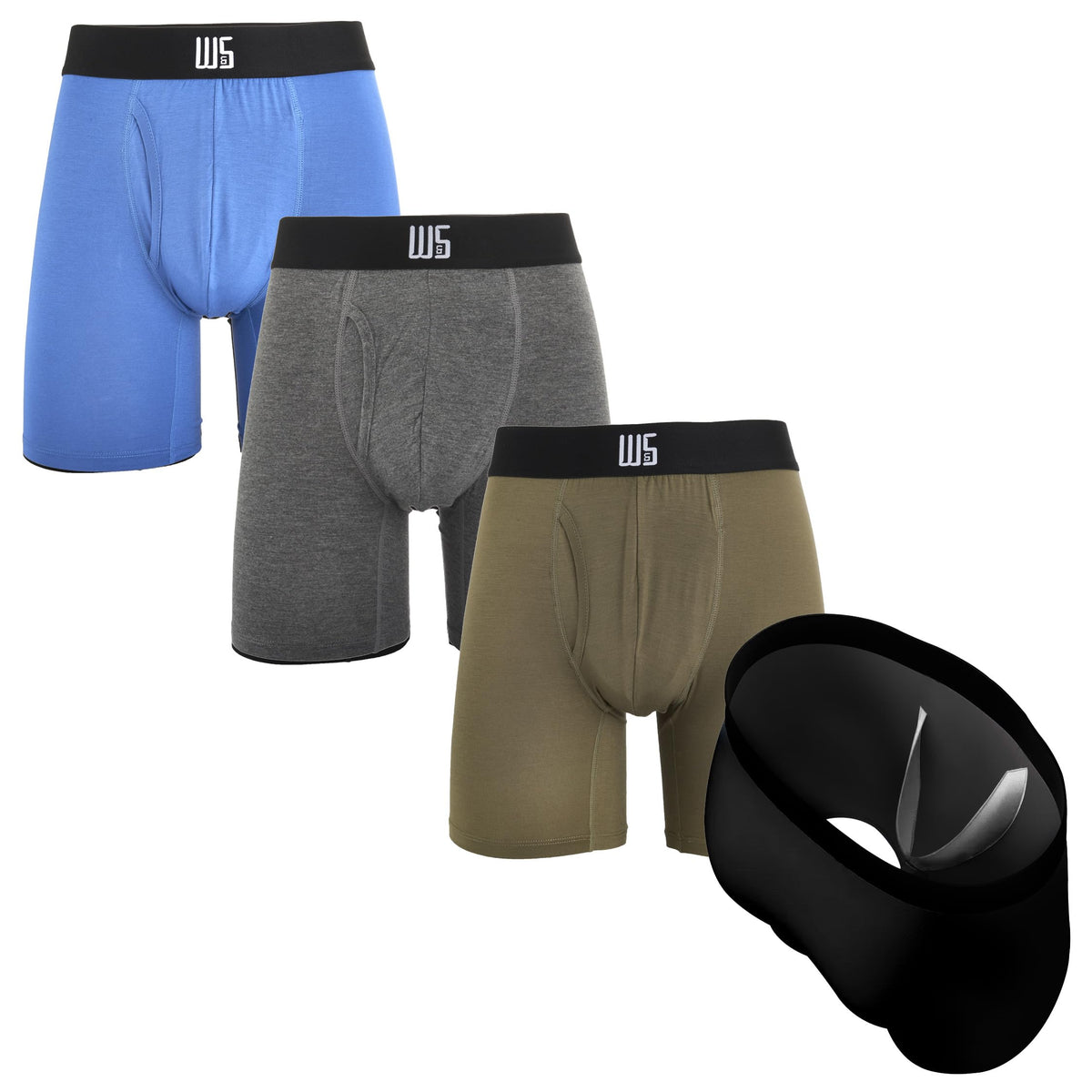 Warriors & Scholars | Boxer Briefs With Pouch | Mens boxer briefs | Boxer briefs for men pack of 4 | Modal Mens underwear | Mens boxer briefs underwear | Mens underwear boxer briefs Pack MB7P107 4XL