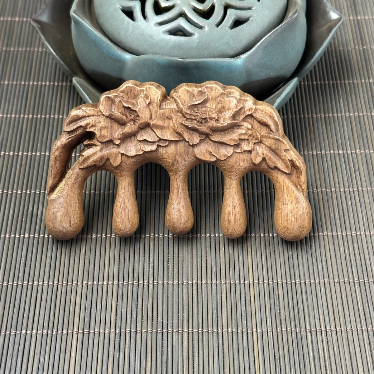 Assorted Shapes Golden Sandalwood Scalp Massager