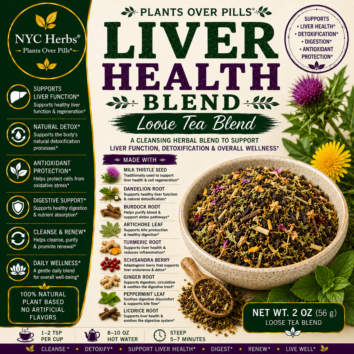 Liver Health Tea Blend (30-40 cups)