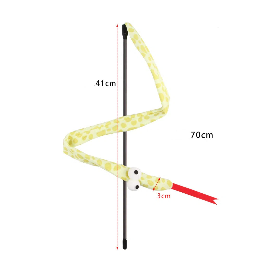 Suction cup cat toy stick that can be attached and held with steel wire multi head interchangeable cat toy and pet supplies