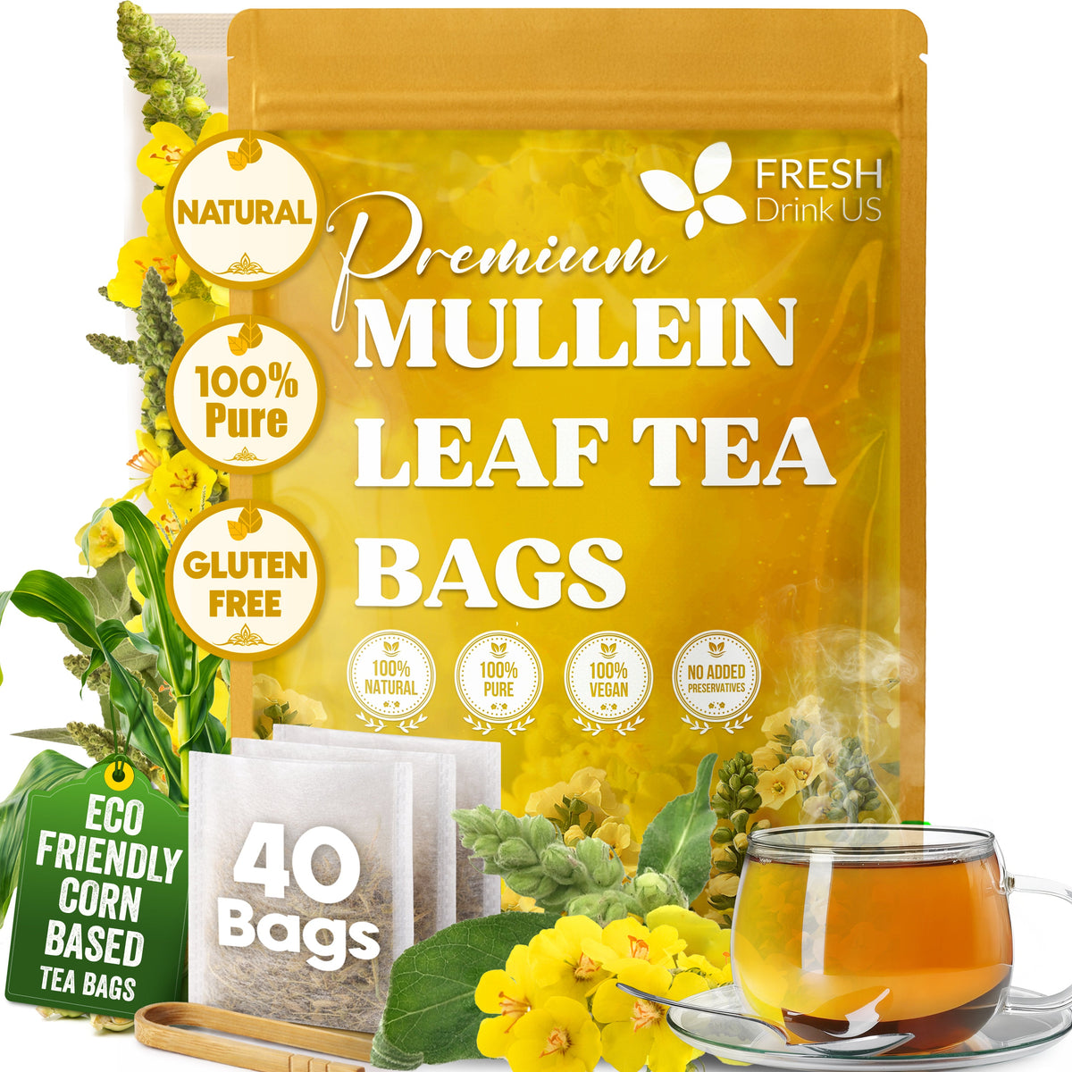 Mullein Leaf Tea Bags