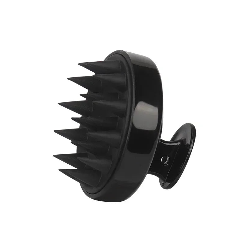 Silicone Shampoo Brush Head Scalp Massage Comb Hair Dye Tint Oil Applicator Bottle