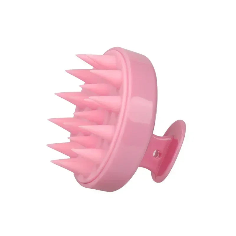 Silicone Shampoo Brush Head Scalp Massage Comb Hair Dye Tint Oil Applicator Bottle