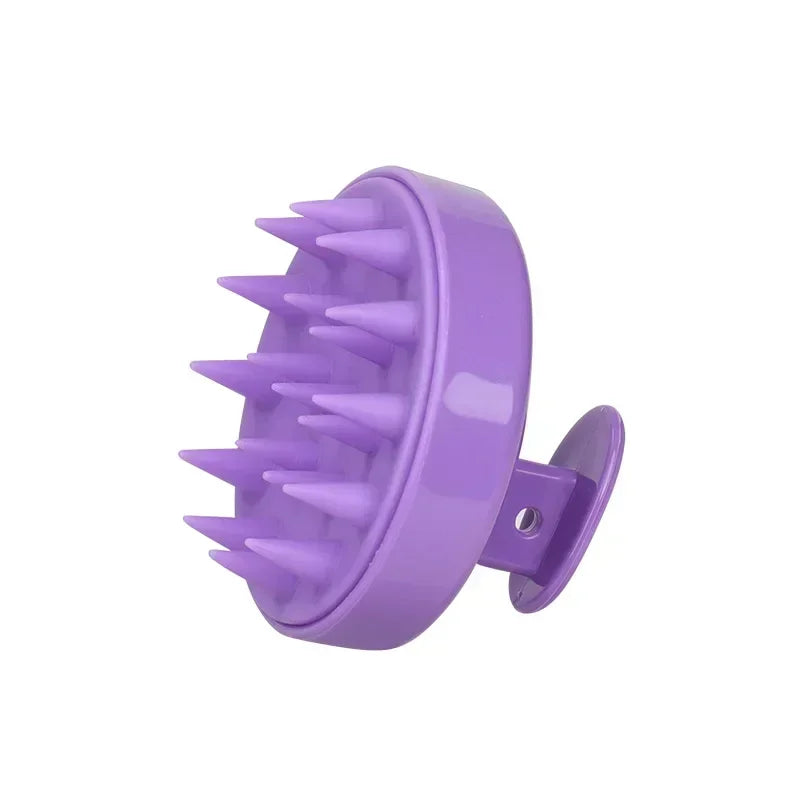 Silicone Shampoo Brush Head Scalp Massage Comb Hair Dye Tint Oil Applicator Bottle