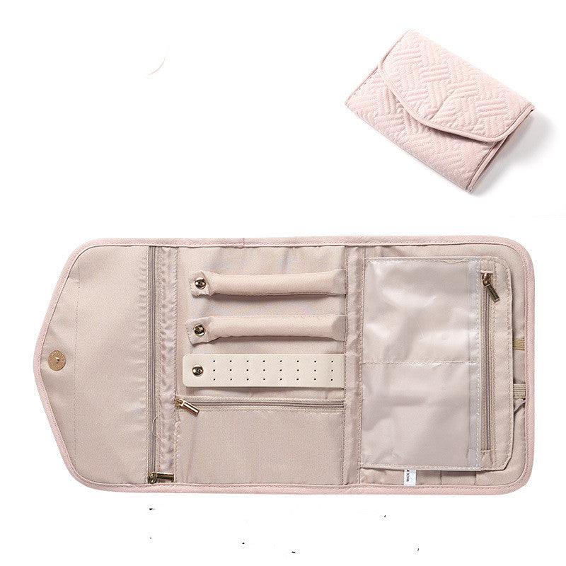 Tri-fold Portable Cosmetic and Jewelry Storage Bag