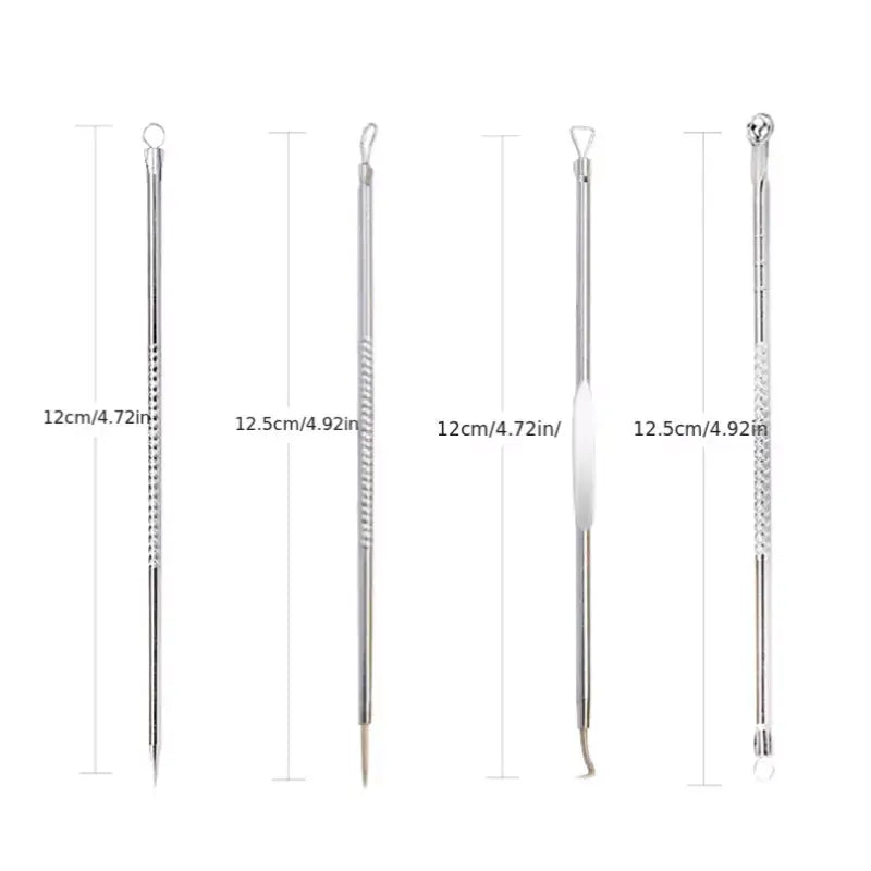 4 Pcs Blackhead Acne Remover Facial Care Tools