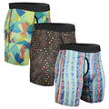CHUAKIN Elite Men's Long Leg Sports Boxer Briefs 3-Pack