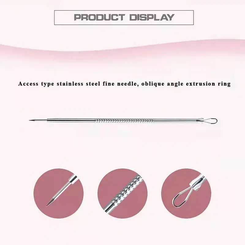 4 Pcs Blackhead Acne Remover Facial Care Tools