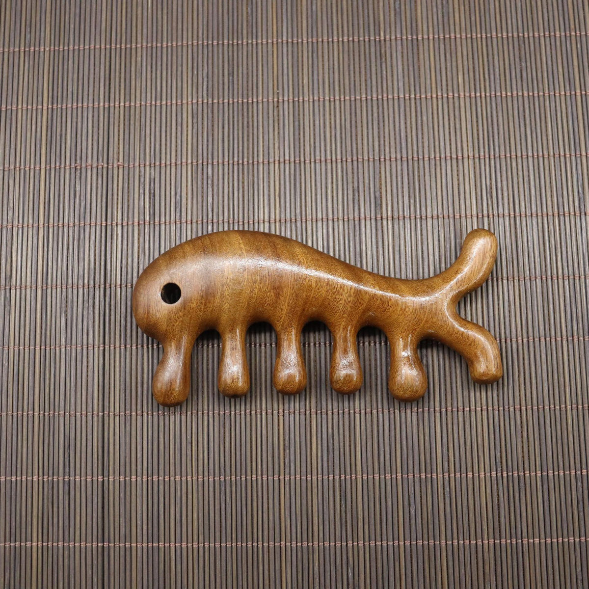 Assorted Shapes Golden Sandalwood Scalp Massager