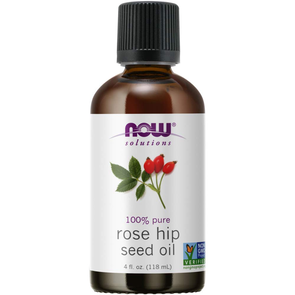 Rose Hip Seed Oil 100% Pure Nourishing and Renewing For Facial Care Vegan Child Resistant Cap 4-Ounce