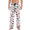 Mens Holiday Flannel Pajama Pants Mens Holiday Plaid Pajama Pants Mens Christmas Pajama Pants Sleepwear Lounge Pants Drawstring Elastic Lightweight Straight Leg Pj Bottoms with Pockets