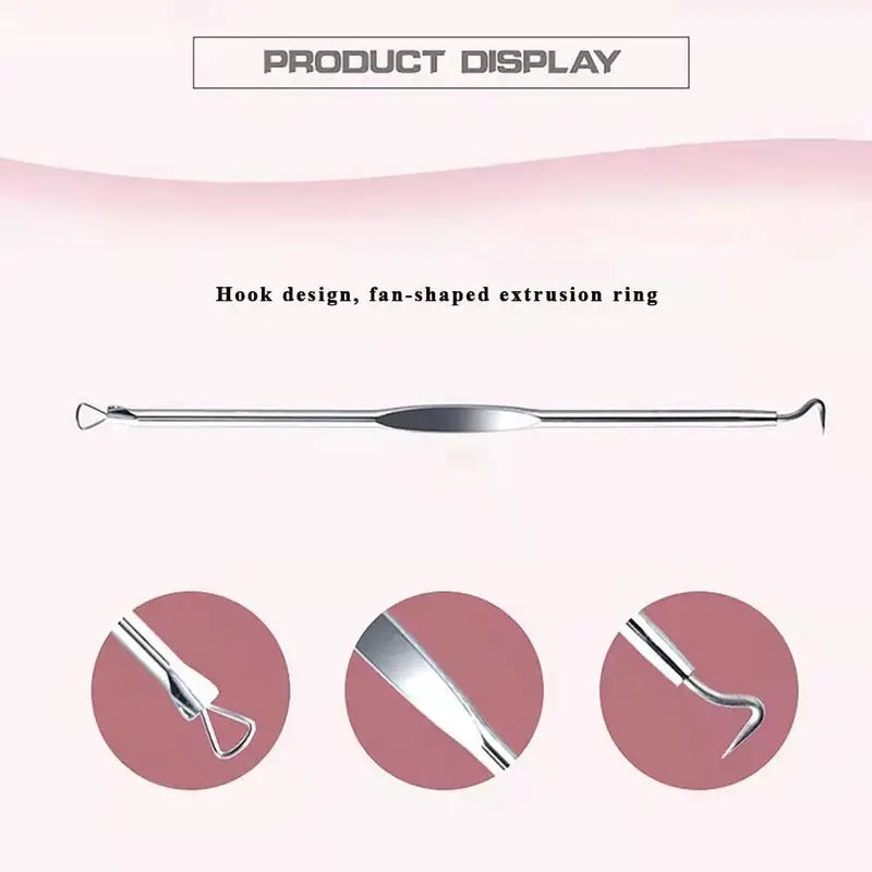 4 Pcs Blackhead Acne Remover Facial Care Tools