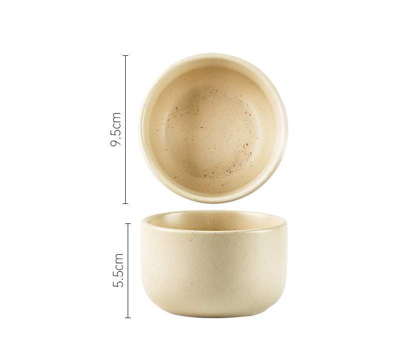 Japanese Stoneware Sesame Glaze Tableware Set