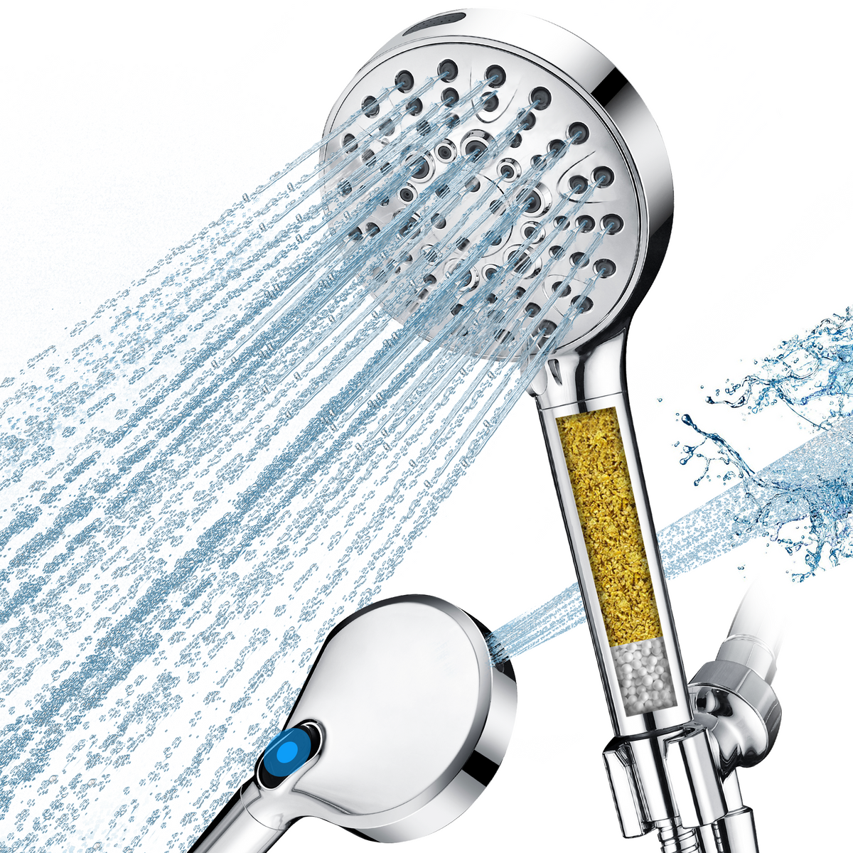 Filtered Shower Head with Handheld,  9-Spray Modes